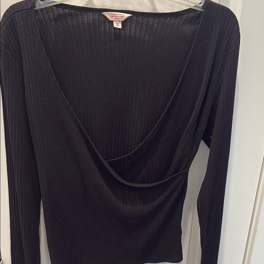 Black Long Sleeve Top